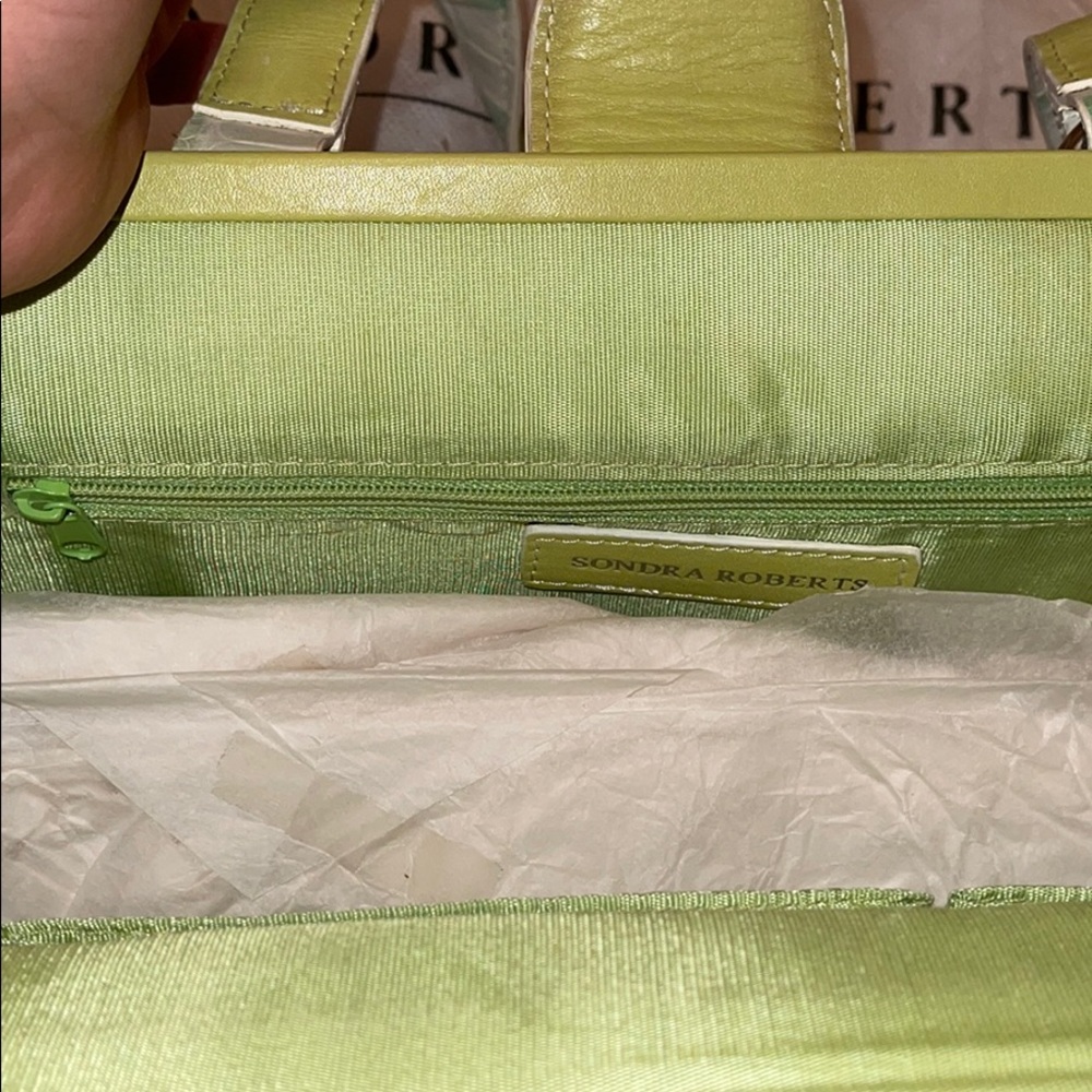 Sondra Roberts Faux Croc 🐊 Shoulder Bag Purse 💚 - Picture 10 of 14